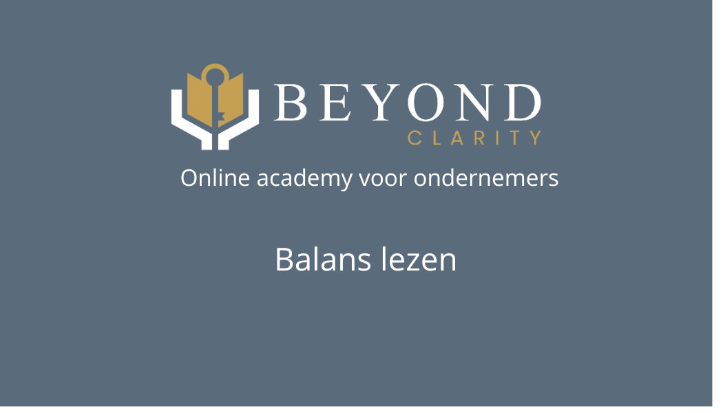 Balans lezen en interpreteren